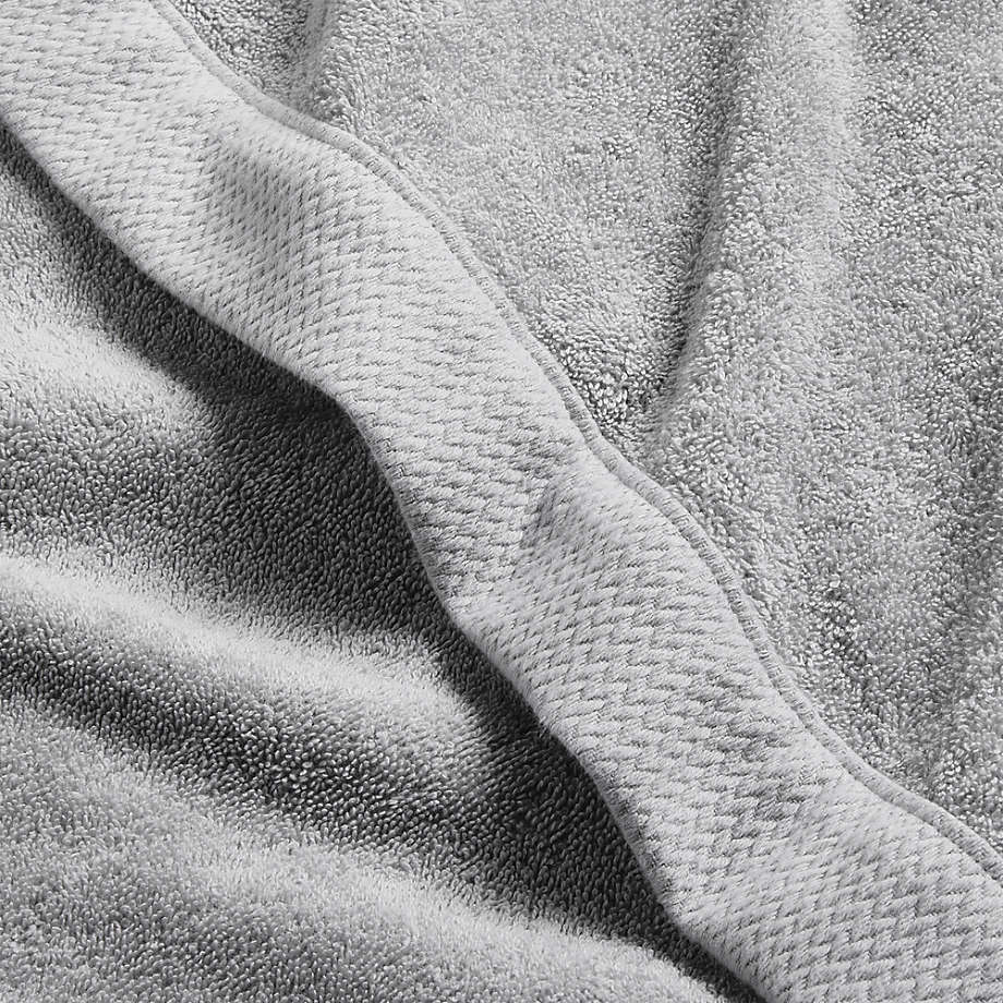 Organic Cotton Jersey Robe in Dark Grey