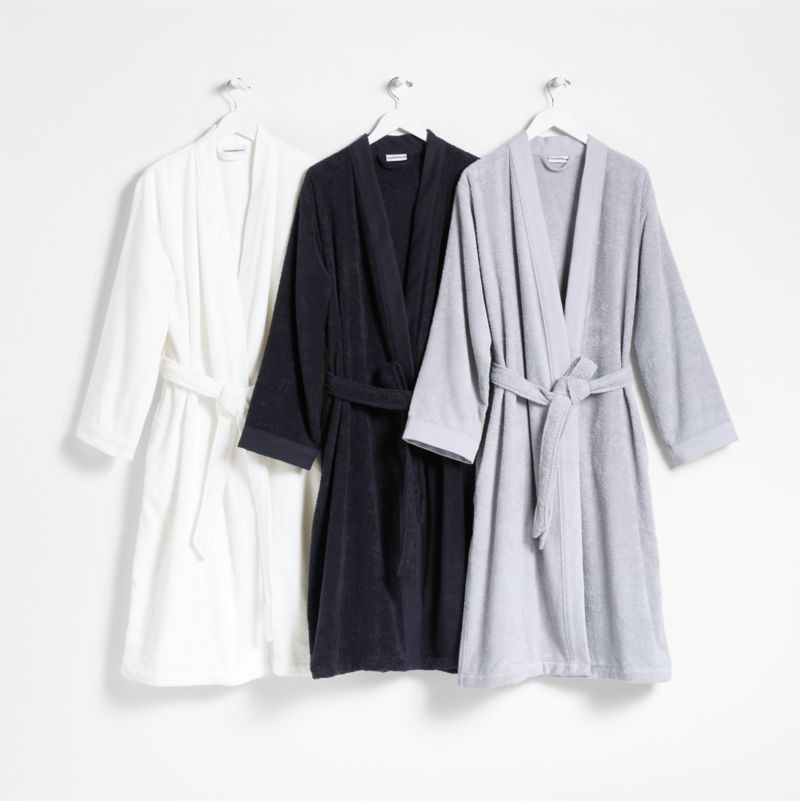 Organic Turkish Crisp White Cotton Bath Robe