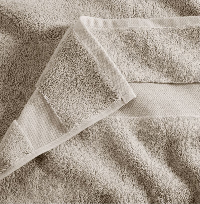 Organic Turkish Cotton Taupe Bath Sheet - image 8 of 11