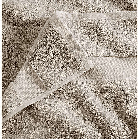 Classic Organic Turkish Cotton Taupe Bath Towels