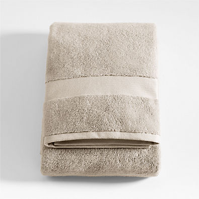 View Classic Organic Turkish Cotton Taupe Bath Towel details