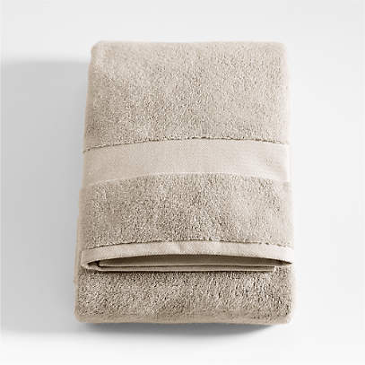 Plush Light Beige Bath Towel