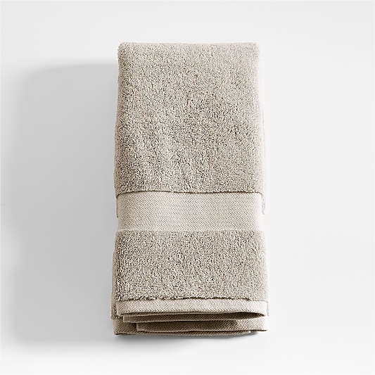 Organic Turkish Cotton Taupe Hand Towel