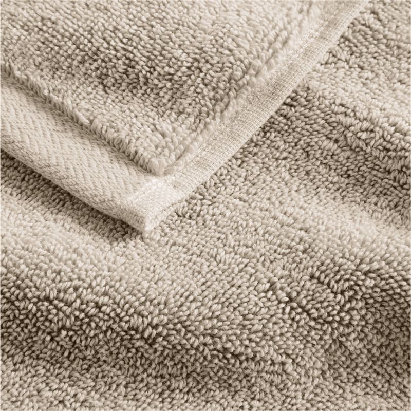 Organic Turkish Cotton Taupe Towels, Set of 6 - image 4 of 6