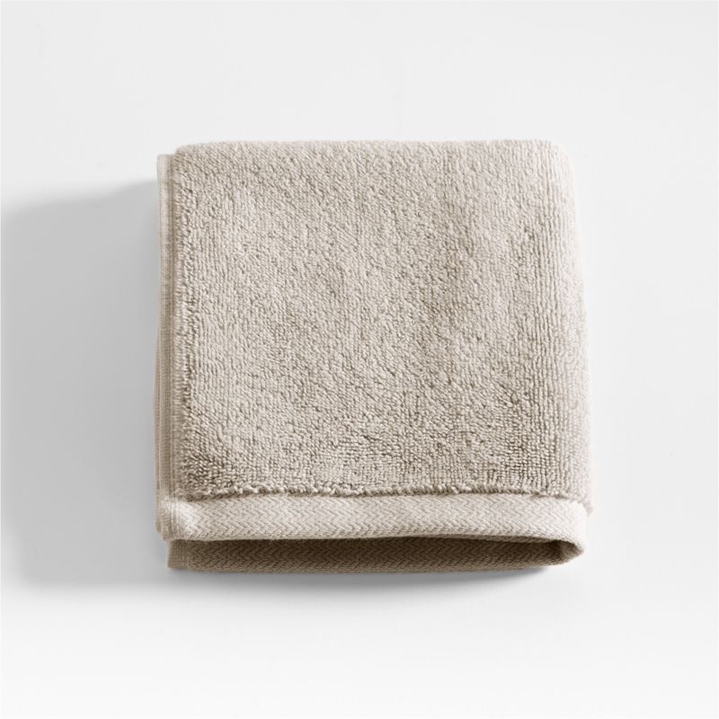 Organic Turkish Cotton Taupe Washcloth