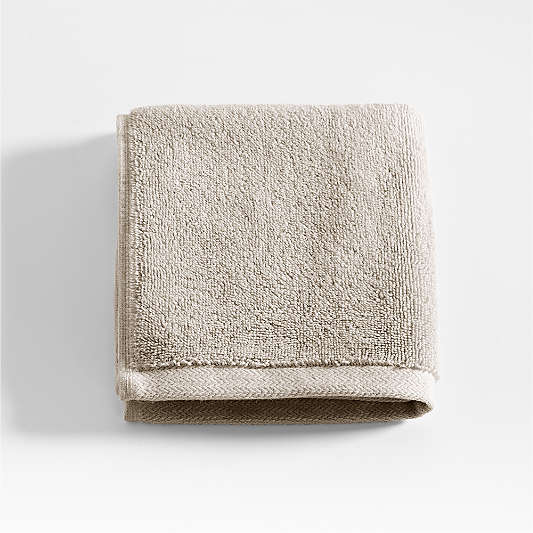 Organic Turkish Cotton Taupe Washcloth