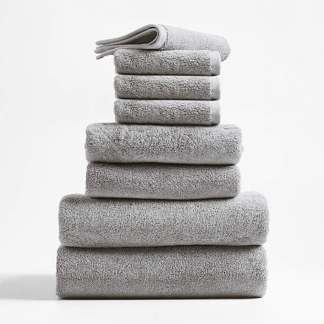 Organic 800-Gram Slate Grey Turkish Bath Towels