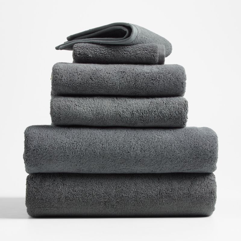 Slate Grey Organic Turkish Cotton Bath Towels