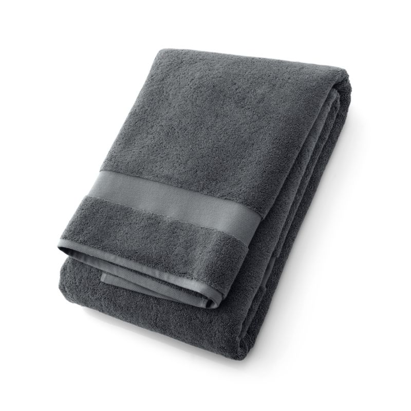 Organic Turkish Cotton Slate Bath Sheet - image 6 of 8