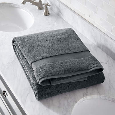 Organic Turkish Cotton Slate Bath Sheet