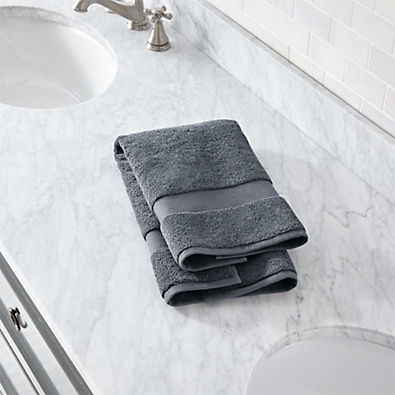 View Organic Turkish Cotton Slate Hand Towel details
