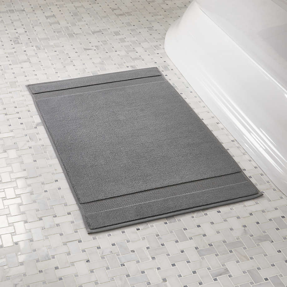 Organic Slate Turkish Bath Mat + Reviews Crate & Barrel