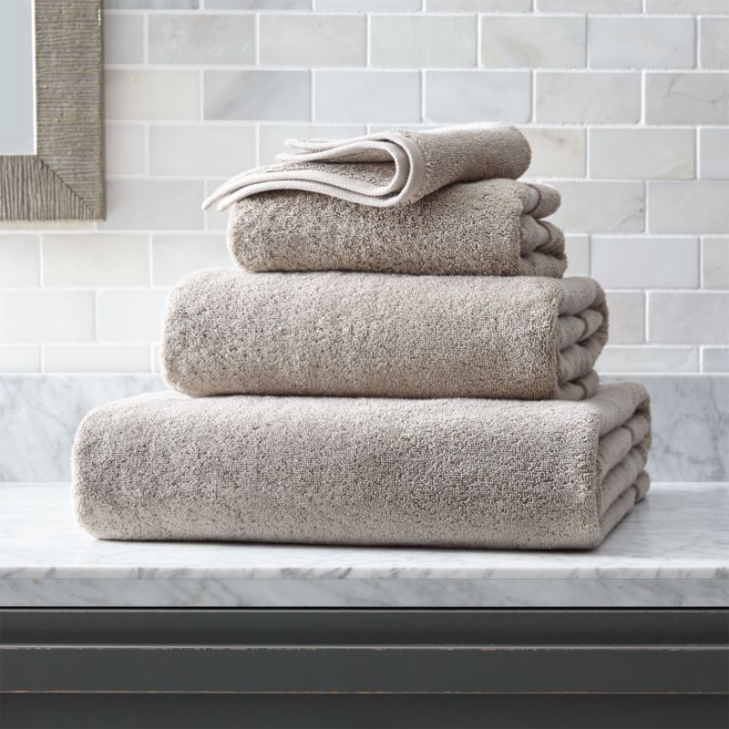 Organic 800Gram Stone Turkish Bath Towels Crate & Barrel