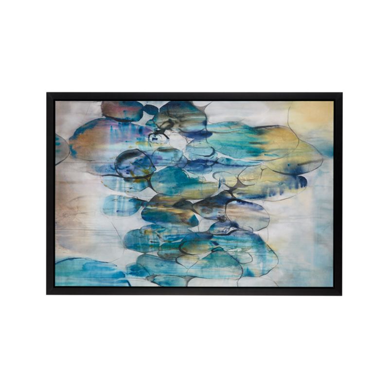 "Turquoise Assemblage" Framed Wall Art Print 64.5"x44.5" by Kari Taylor - image 4 of 8