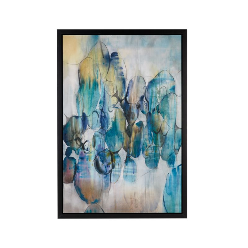 "Turquoise Assemblage" Framed Wall Art Print 64.5"x44.5" by Kari Taylor - image 5 of 8