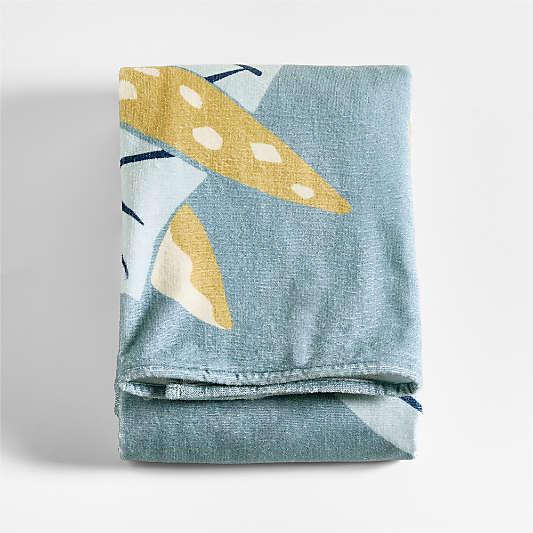 Turtle Printed Organic Cotton Kid Beach Towel