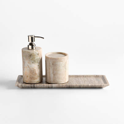 Tuscan Medium Beige Marble Rectangle Tray