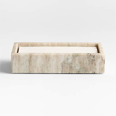 Tuscan Beige Marble Napkin Holder