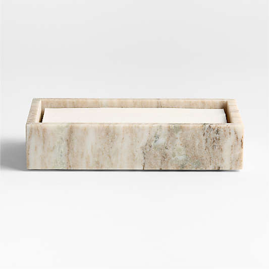 Tuscan Beige Marble Napkin Holder