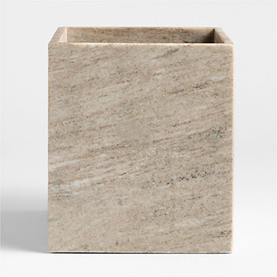 View Tuscan Beige Marble Trash Can details