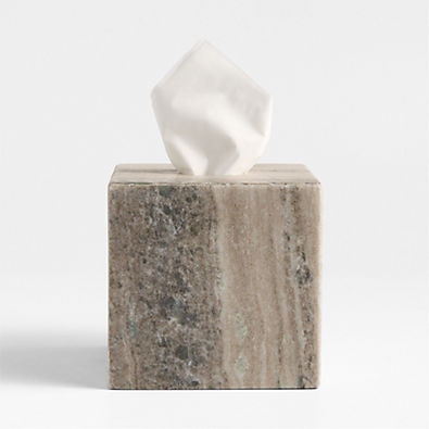 View Tuscan Beige Marble Tissue Holder details