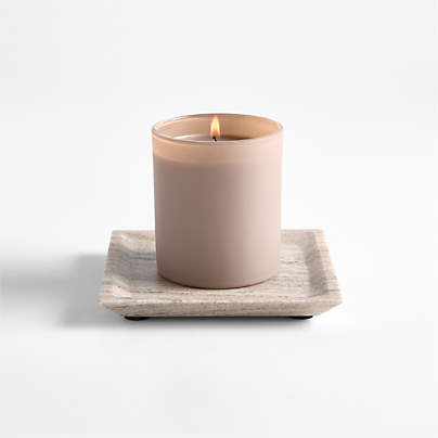 Tuscan Small Beige Marble Square Tray