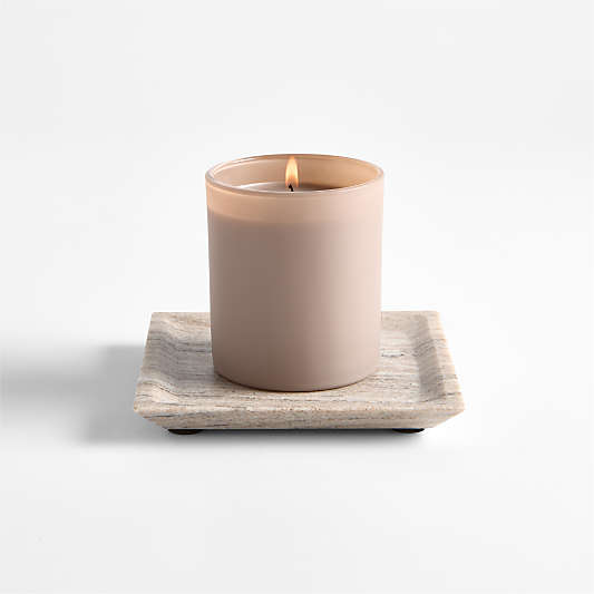 Tuscan Small Beige Marble Square Tray