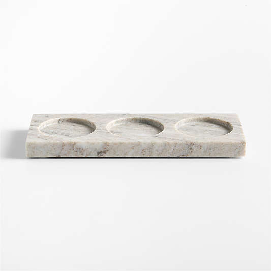 Tuscan Kitchen Marble 3-Slot Sink Caddy