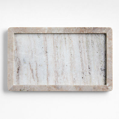 View Tuscan Kitchen Marble Rectangular Tray 8.5" x 14" details