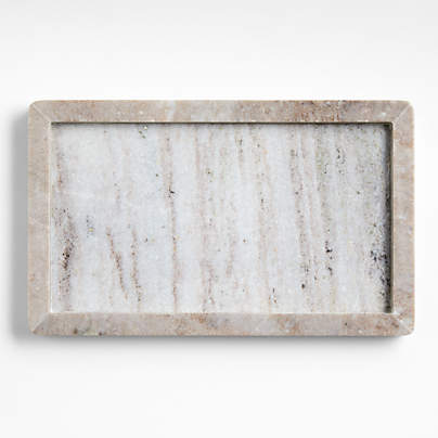 Tuscan Kitchen Marble Rectangular Tray 8.5" x 14"