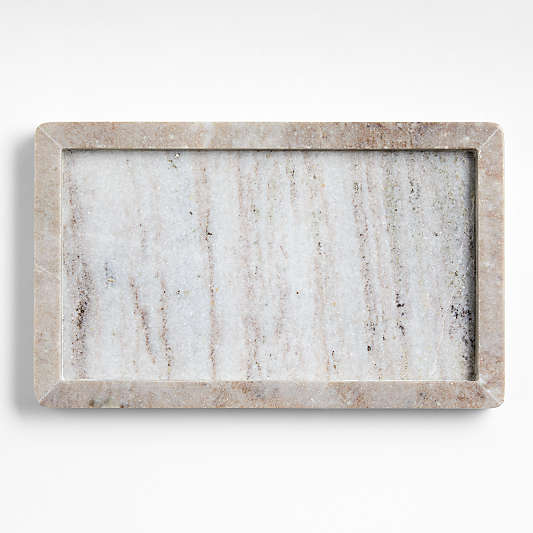 Tuscan Kitchen Marble Rectangular Tray 8.5" x 14"