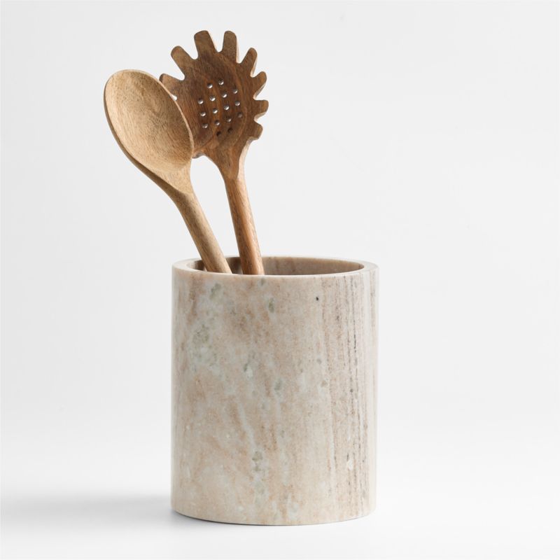 Tuscan Kitchen Marble Utensil Holder - image 0 of 2