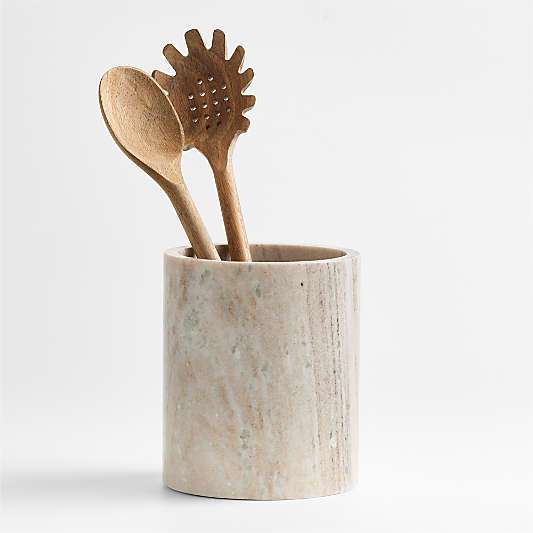 Tuscan Kitchen Marble Utensil Holder