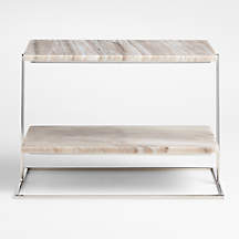 Tuscan Kitchen Marble 2-Tier Server + Reviews | Crate & Barrel