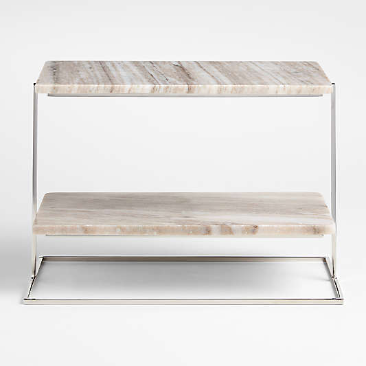 Tuscan Kitchen Marble 2-Tier Server