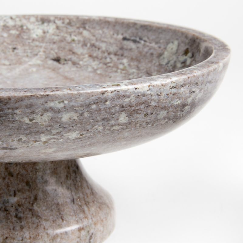 Tuscan Kitchen Marble Footed Bowl - image 1 of 2