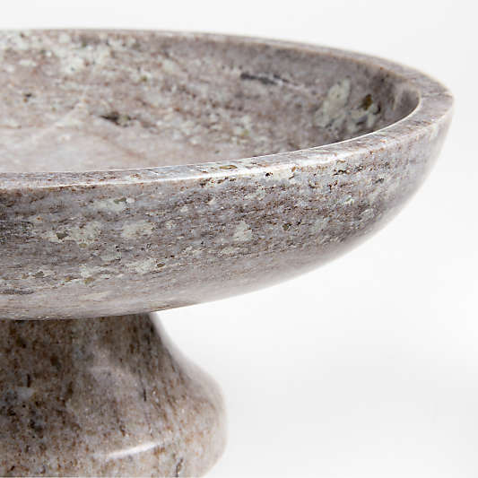 Tuscan Kitchen Marble Footed Bowl