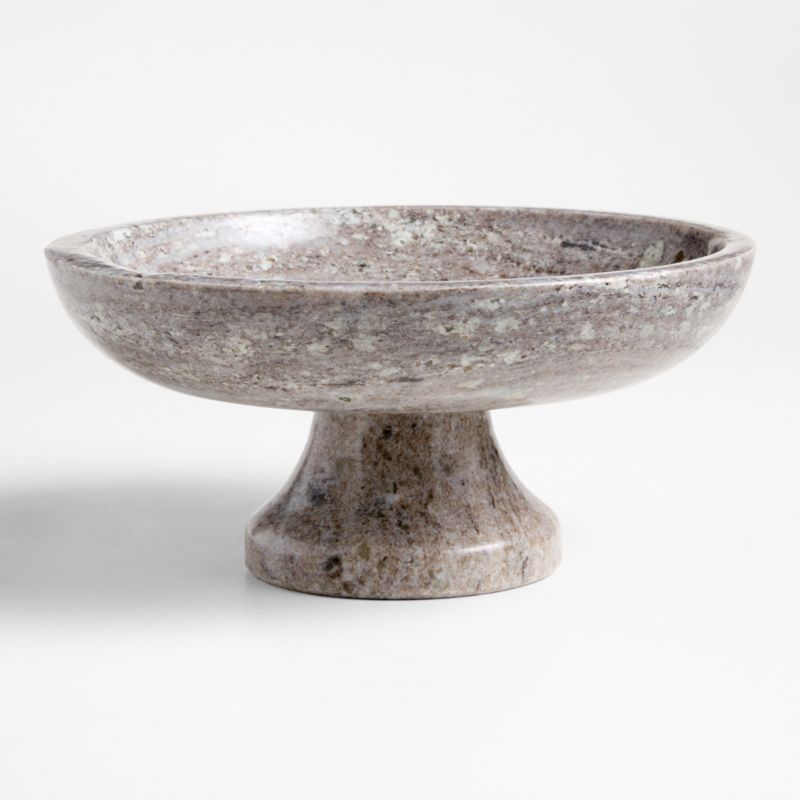 Tuscan Kitchen Marble Footed Bowl - image 0 of 2