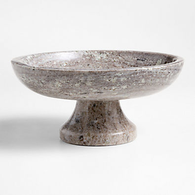 View Tuscan Kitchen Marble Footed Bowl details