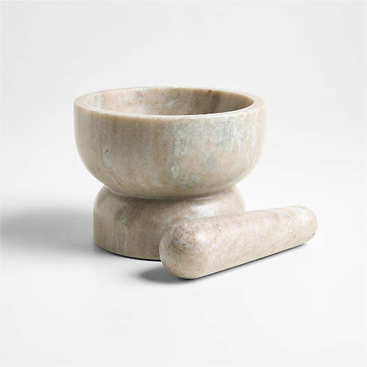 Tuscan Kitchen Marble Mortar and Pestle