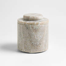Tuscan Kitchen Marble Salt Cellar | Crate & Barrel