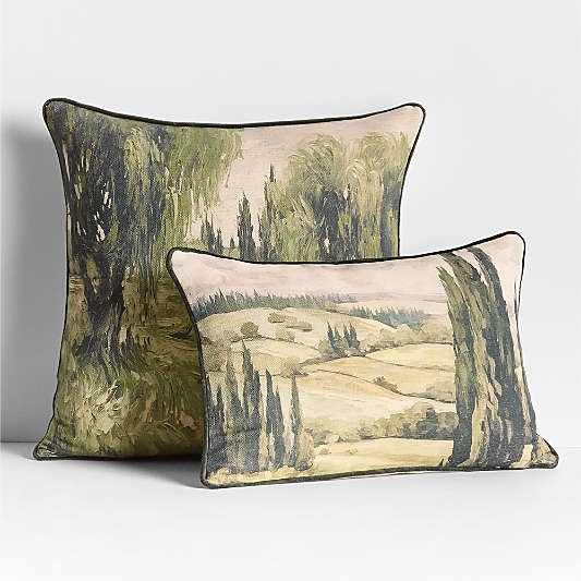 Tuscan Landscape Throw Pillows