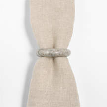 Tuscan Kitchen Marble Napkin Ring | Crate & Barrel