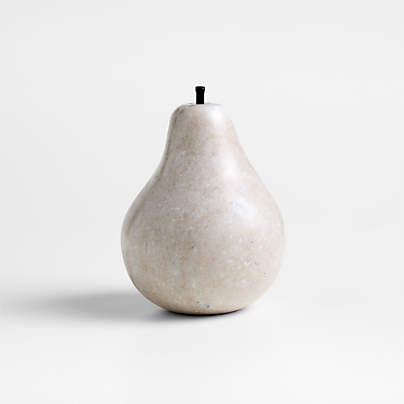 Tuscan Beige Marble Decorative Pear