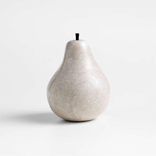 Tuscan Beige Marble Decorative Pear