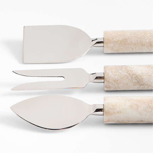 Tuscan Kitchen Marble Cheese Knives, Set of 3