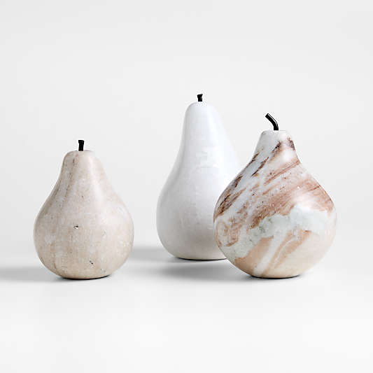 Tuscan Marble Decorative Pears