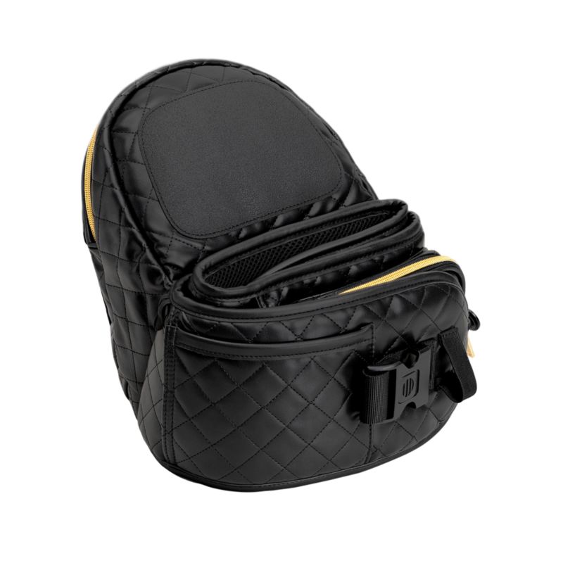 Tushbaby Black Vegan Leather Hip Seat Baby Carrier