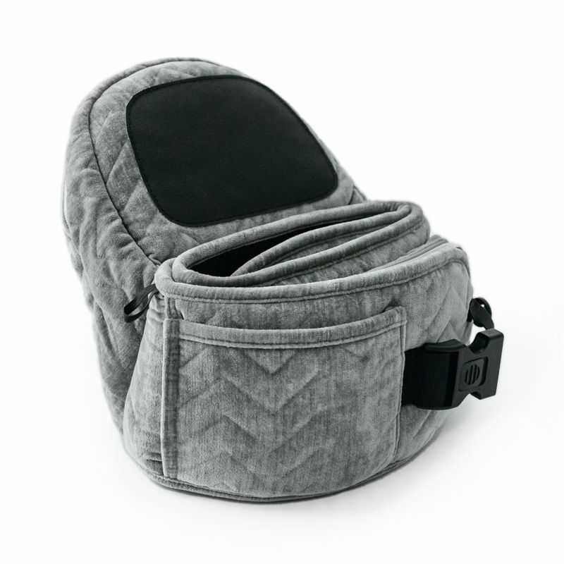 Tushbaby Silver Velvet Hip Seat Baby Carrier - image 3 of 6