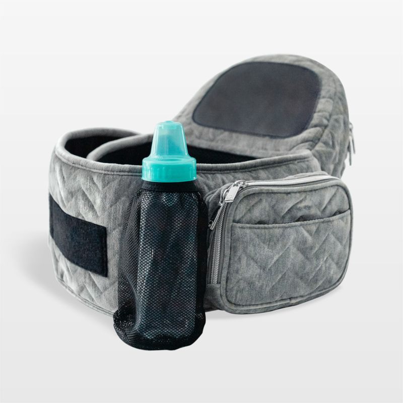 Tushbaby Silver Velvet Hip Seat Baby Carrier - image 0 of 6